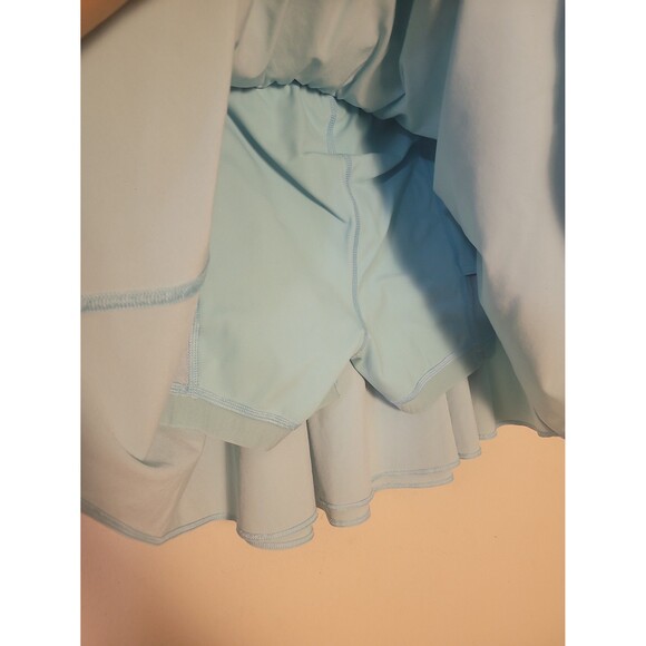 Lululemon Court Rival Skort Sz 2 Blue Green Lined - Picture 9 of 10